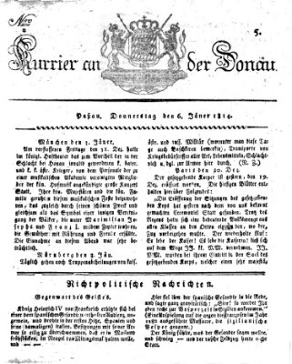 Kourier an der Donau (Donau-Zeitung) Donnerstag 6. Januar 1814