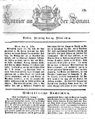 Kourier an der Donau (Donau-Zeitung) Freitag 14. Januar 1814