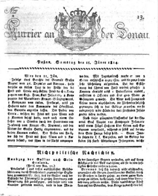 Kourier an der Donau (Donau-Zeitung) Samstag 15. Januar 1814