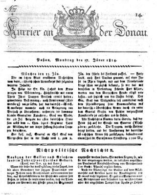 Kourier an der Donau (Donau-Zeitung) Montag 17. Januar 1814