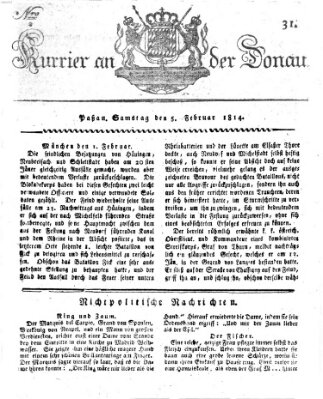 Kourier an der Donau (Donau-Zeitung) Samstag 5. Februar 1814