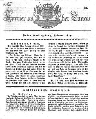 Kourier an der Donau (Donau-Zeitung) Montag 7. Februar 1814