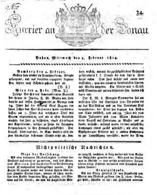 Kourier an der Donau (Donau-Zeitung) Mittwoch 9. Februar 1814