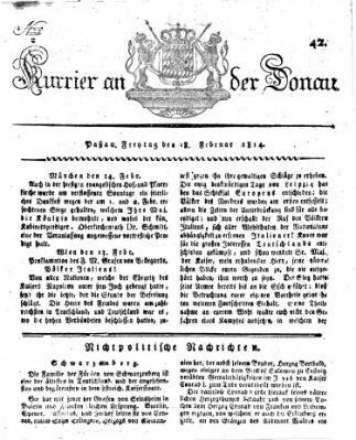 Kourier an der Donau (Donau-Zeitung) Freitag 18. Februar 1814