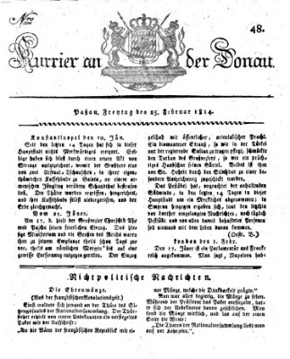 Kourier an der Donau (Donau-Zeitung) Freitag 25. Februar 1814