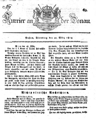 Kourier an der Donau (Donau-Zeitung) Dienstag 22. März 1814