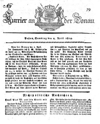 Kourier an der Donau (Donau-Zeitung) Samstag 2. April 1814