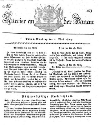 Kourier an der Donau (Donau-Zeitung) Montag 2. Mai 1814