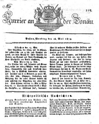 Kourier an der Donau (Donau-Zeitung) Montag 16. Mai 1814