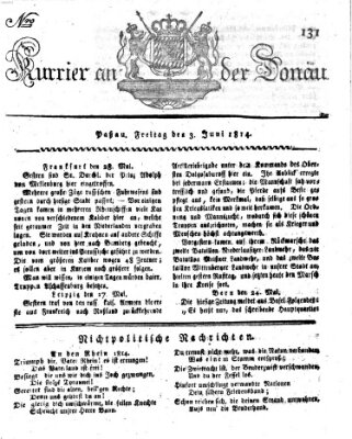 Kourier an der Donau (Donau-Zeitung) Freitag 3. Juni 1814