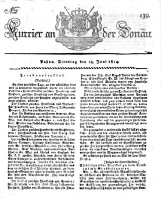 Kourier an der Donau (Donau-Zeitung) Dienstag 14. Juni 1814