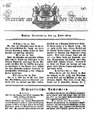 Kourier an der Donau (Donau-Zeitung) Donnerstag 23. Juni 1814