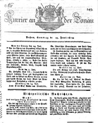 Kourier an der Donau (Donau-Zeitung) Samstag 25. Juni 1814