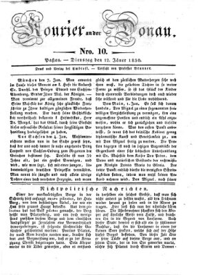 Kourier an der Donau (Donau-Zeitung) Dienstag 12. Januar 1830