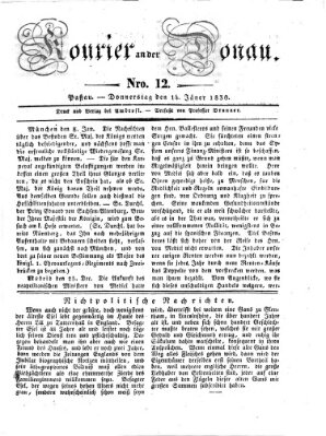 Kourier an der Donau (Donau-Zeitung) Donnerstag 14. Januar 1830