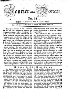 Kourier an der Donau (Donau-Zeitung) Samstag 16. Januar 1830