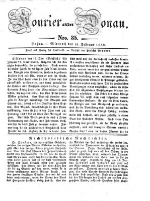 Kourier an der Donau (Donau-Zeitung) Mittwoch 10. Februar 1830