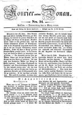 Kourier an der Donau (Donau-Zeitung) Donnerstag 4. März 1830