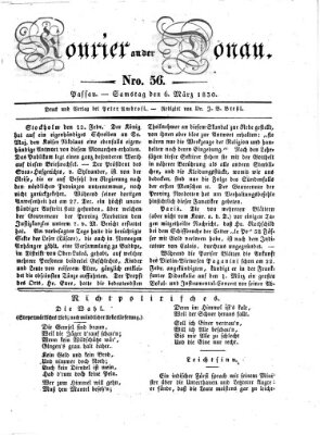 Kourier an der Donau (Donau-Zeitung) Samstag 6. März 1830