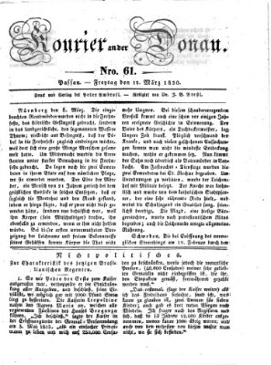 Kourier an der Donau (Donau-Zeitung) Freitag 12. März 1830