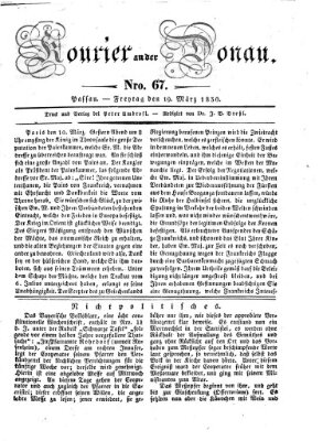 Kourier an der Donau (Donau-Zeitung) Freitag 19. März 1830