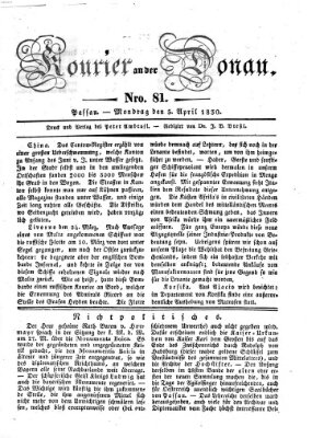 Kourier an der Donau (Donau-Zeitung) Montag 5. April 1830