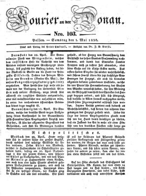 Kourier an der Donau (Donau-Zeitung) Samstag 1. Mai 1830