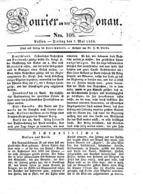 Kourier an der Donau (Donau-Zeitung) Freitag 7. Mai 1830