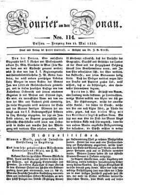 Kourier an der Donau (Donau-Zeitung) Freitag 14. Mai 1830