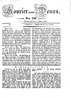 Kourier an der Donau (Donau-Zeitung) Dienstag 1. Juni 1830