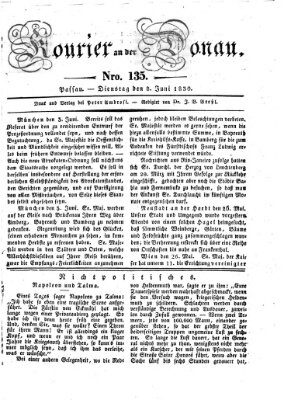 Kourier an der Donau (Donau-Zeitung) Dienstag 8. Juni 1830