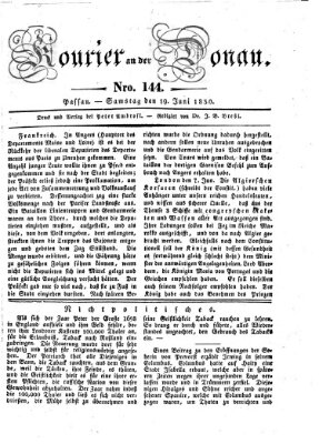 Kourier an der Donau (Donau-Zeitung) Samstag 19. Juni 1830