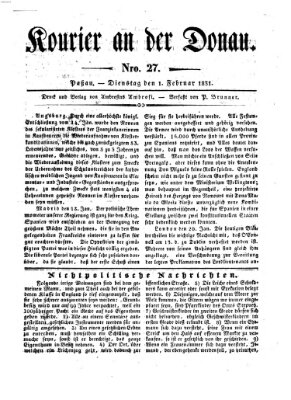 Kourier an der Donau (Donau-Zeitung) Dienstag 1. Februar 1831