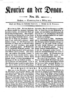 Kourier an der Donau (Donau-Zeitung) Samstag 5. März 1831