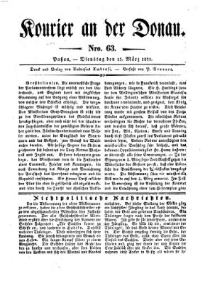 Kourier an der Donau (Donau-Zeitung) Dienstag 15. März 1831