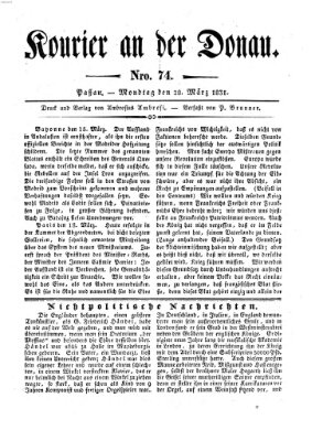 Kourier an der Donau (Donau-Zeitung) Montag 28. März 1831