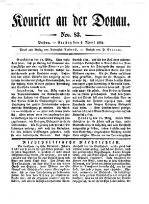 Kourier an der Donau (Donau-Zeitung) Freitag 8. April 1831