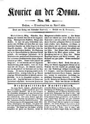 Kourier an der Donau (Donau-Zeitung) Dienstag 12. April 1831