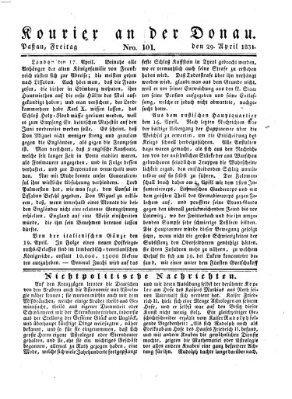 Kourier an der Donau (Donau-Zeitung) Freitag 29. April 1831