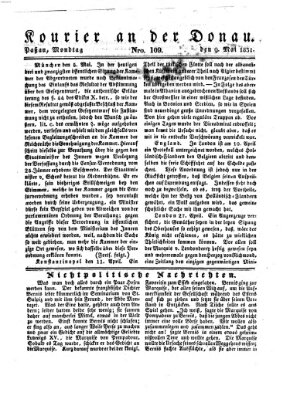 Kourier an der Donau (Donau-Zeitung) Montag 9. Mai 1831