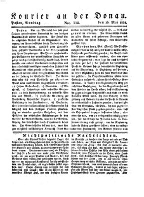 Kourier an der Donau (Donau-Zeitung) Montag 16. Mai 1831