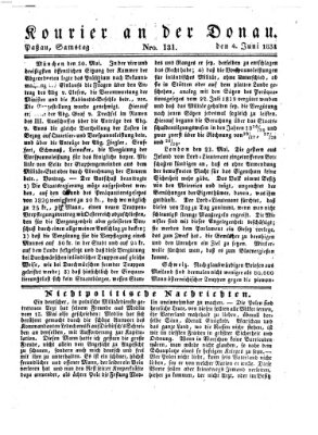 Kourier an der Donau (Donau-Zeitung) Samstag 4. Juni 1831