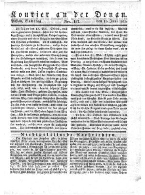 Kourier an der Donau (Donau-Zeitung) Samstag 11. Juni 1831