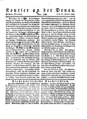 Kourier an der Donau (Donau-Zeitung) Freitag 17. Juni 1831