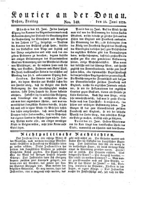 Kourier an der Donau (Donau-Zeitung) Freitag 24. Juni 1831