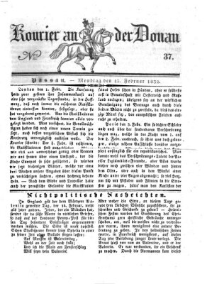 Kourier an der Donau (Donau-Zeitung) Montag 13. Februar 1832