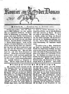 Kourier an der Donau (Donau-Zeitung) Samstag 18. Februar 1832