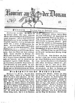 Kourier an der Donau (Donau-Zeitung) Freitag 24. Februar 1832