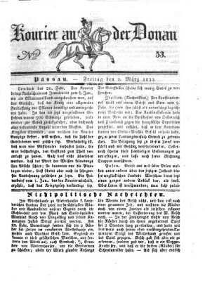 Kourier an der Donau (Donau-Zeitung) Freitag 2. März 1832