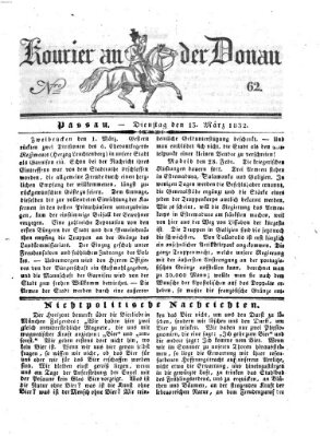 Kourier an der Donau (Donau-Zeitung) Dienstag 13. März 1832